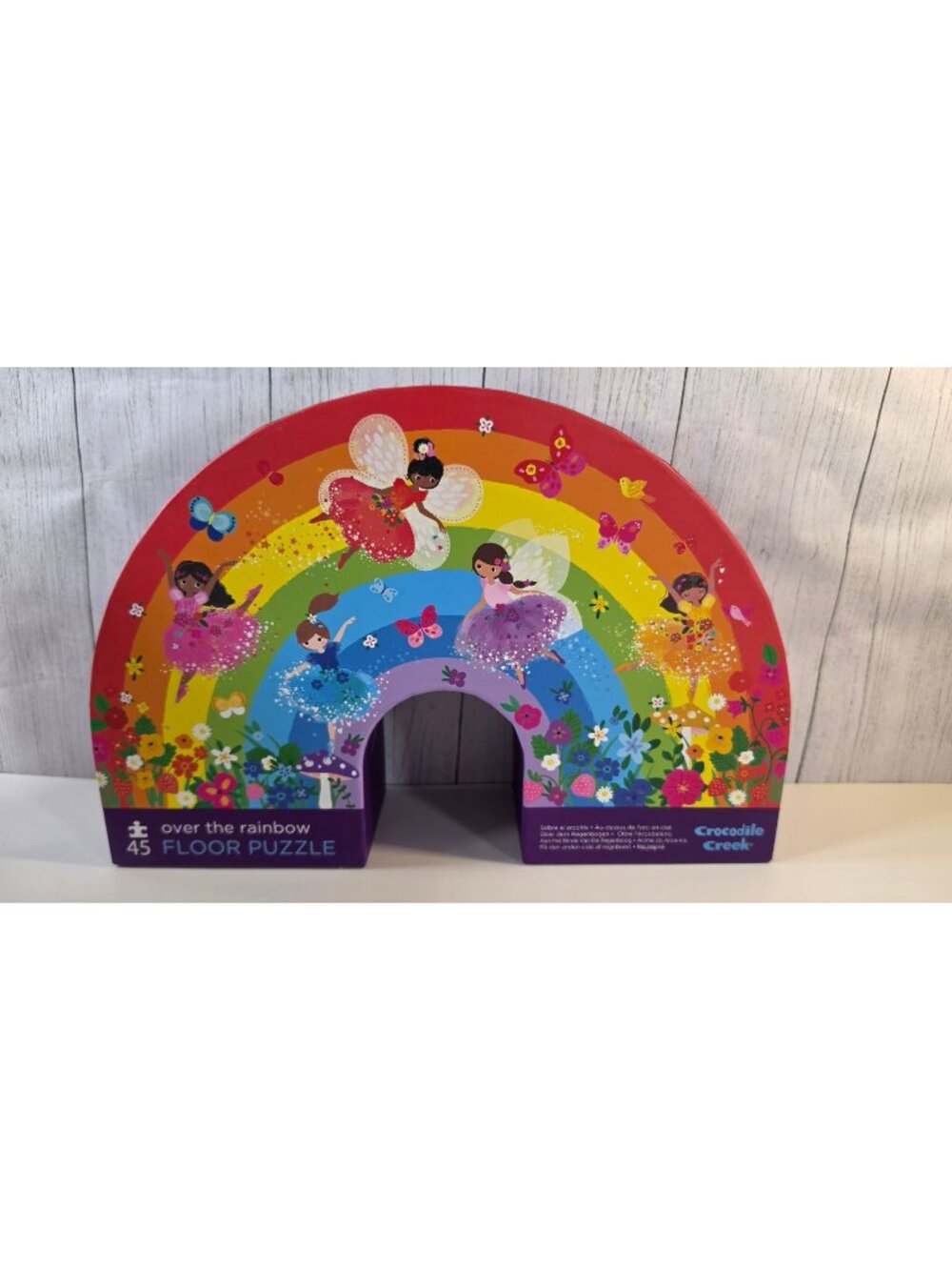 NEW CROCODILE CREEK OVER THE RAINBOW FLOOR PUZZLE 36 PC FAIRY NEW JIGSAW SHAPED